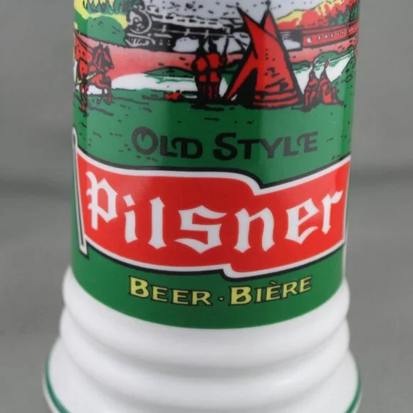 Beer Mug - Olde Style Pilsner Bottle Label Wrap Graphic - Ceramic Mug - Picture 2 of 8